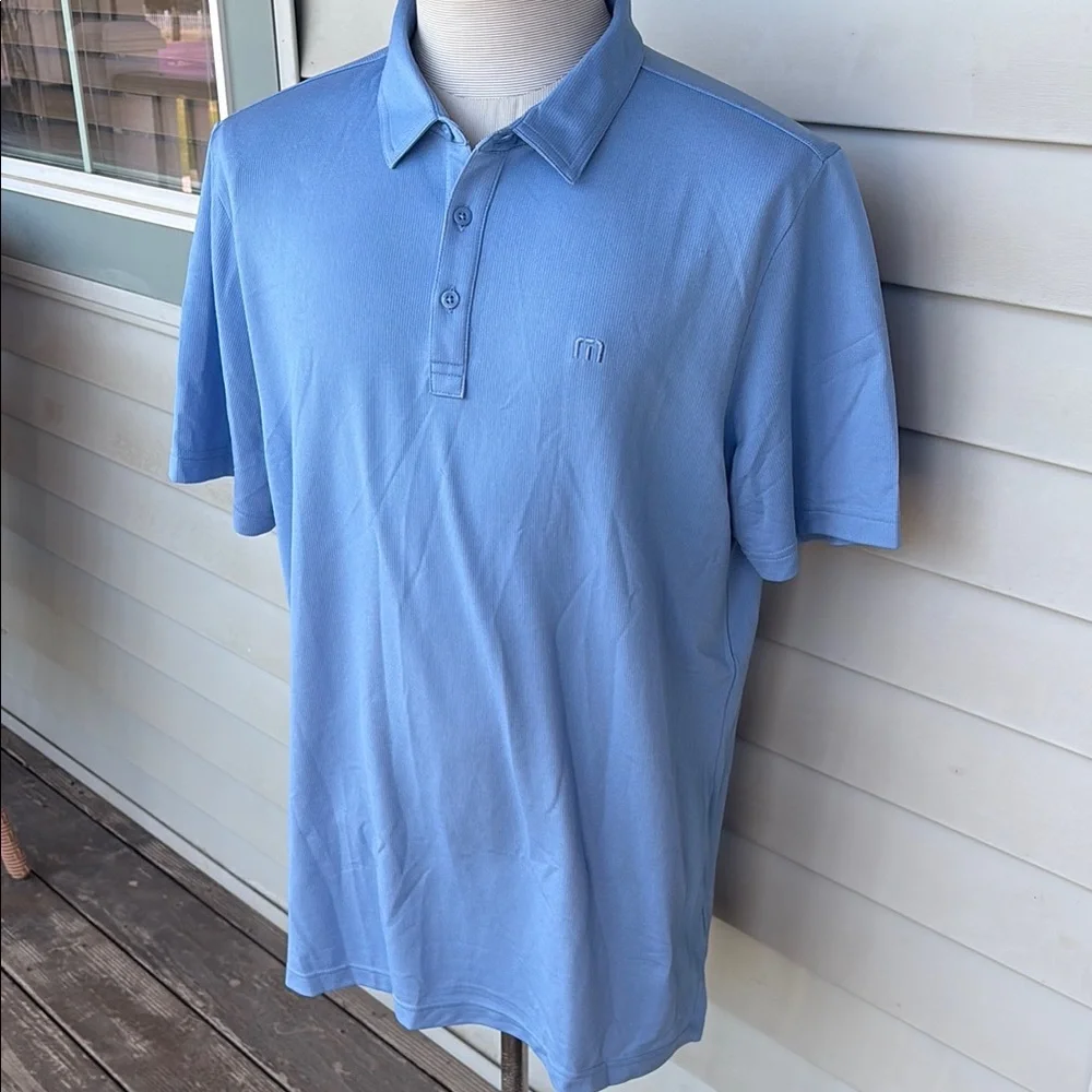 Travis Mathew Men's Blue Polo Shirt. XL. Great condition.